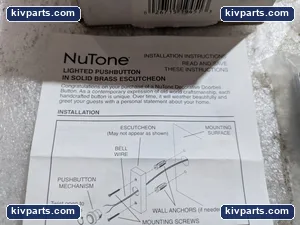 Nutone NB0031RB Door Bell Push Button – actual item, photo 3 of 7