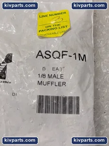 Arrow Pneumatics ASQF-1M Male Silencer Pneumatic Fitting – actual item, photo 2 of 5