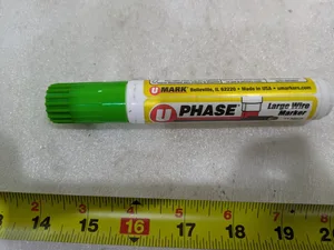 U-mark Wire Marker Green Paint Cable