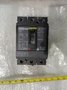 Square D HLL36125 PowerPact HL 150 Circuit Breaker