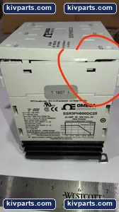 Omega SSR3PH600DC25 Engineering INC Broken Cover – actual item, photo 5 of 10