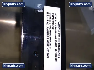 Weschler 12186309-9-01 VC-252 Switchboard Panel Meter – actual item, photo 3 of 5