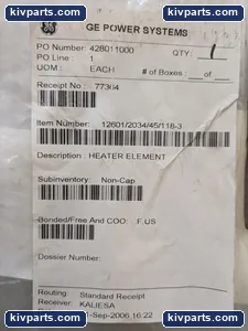 General Electric Finned Coil Heater Element – actual item, photo 2 of 4