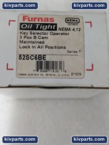 Furnas 52SC6BE Oil Tight Key Selector Switch – actual item, photo 2 of 4