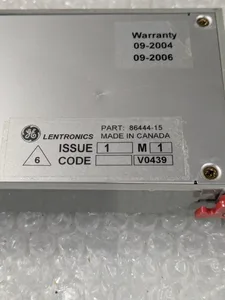 General Electric 86444-15 Frequency E&M Unit Module Card