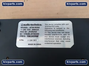 ATW-R250 VHF Wireless Receiver – actual item, photo 2 of 5