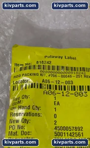 General Electric A06-12-003 Cylinder Rod Packing Seal – actual item, photo 2 of 5