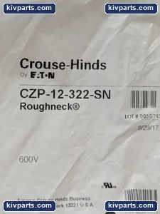 Eaton CZP-12-322-SN Crouse Hind – actual item, photo 5 of 6