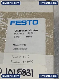Festo CPE18-M2H-3GL-1/4 163761 Solenoid Valve – actual item, photo 2 of 9
