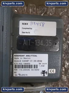 Rosemount 54EABT-01-09-99SQ Oxygen Transmitter Controller – actual item, photo 3 of 5