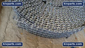 STAINLESS STEEL CHAIN CONVEYOR BELT ROLL HEAVY 5.5" WIDE 50' LONG APROX – actual item, photo 7 of 11
