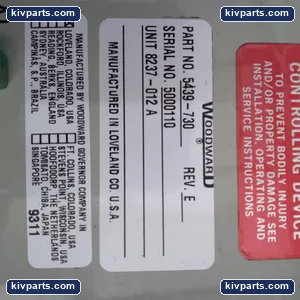 Woodward 5439-730 Supply Module Governor Control – actual item, photo 2 of 3