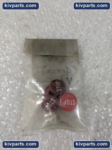 Furnas D53493017 STOP Legend Plate Push Button – actual item, photo 2 of 3