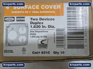 Hubbell Raco Square Surface Cover – actual item, photo 2 of 5