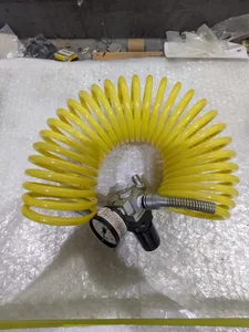 SMC NAR2000-N02 Gauge and Yellow Coiled Air Hose