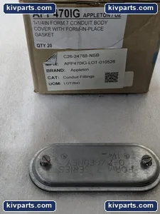 Appleton APP470IG Form 7 Conduit Body Cover – actual item, photo 4 of 6