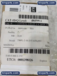 EGS 250PL-2-10-21-VAI/EQSD Control Valve – actual item, photo 5 of 7