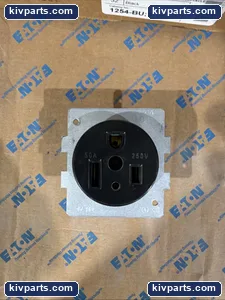 Eaton 1254-BU 3 NEMA Flush Receptacle – actual item, photo 4 of 5