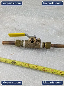 Apollo Brass Ball Valve Yellow Handle – actual item, photo 5 of 6