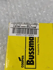 Bussmann GLR-15 Acting Small Dimension Fuse
