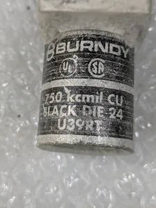 Burndy U39RT Black Die 24 CU Cable Connector