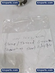 1.0X1.0 Stainless Steel Adapter – actual item, photo 4 of 5