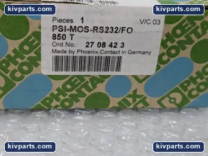 Phoenix Contact PSI-MOS-RS232/FO850 Terminal Block – actual item, photo 2 of 3