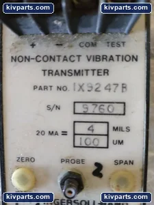 Ingersoll-rand 1X9247B Vibration Transmitter – actual item, photo 2 of 2