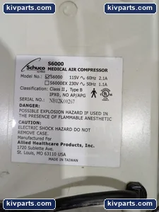 Allied Healthcare S6000 Pneumatic Component – actual item, photo 6 of 8