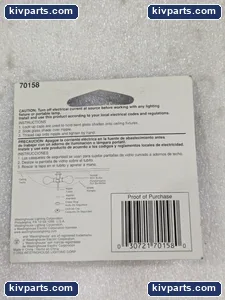 Westinghouse 70158 Lock-Up Caps Tapped IP Lamp – actual item, photo 2 of 3