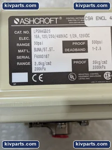 Ashcroft LPSN4GB25 Pressure Switch – actual item, photo 2 of 5