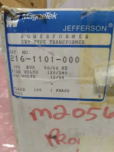 Jefferson Electric 216-1101-000 Power Transformer