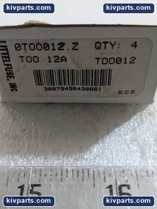 Littelfuse 0TOO012.Z Time Delay Plug Fuse – actual item, photo 2 of 5