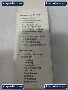 Tork A512HW Spring Wound Interval Timer – actual item, photo 4 of 5