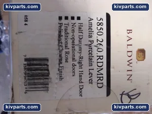 Baldwin 5850.260.RDMRD Half Dummy Door Knob Handle – actual item, photo 3 of 4
