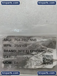 NTE 25W168 Eletronics INC Resistor – actual item, photo 2 of 7