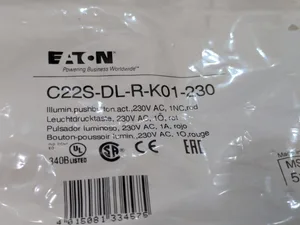 Eaton C22S-DL-R-K01-230 Pushbutton