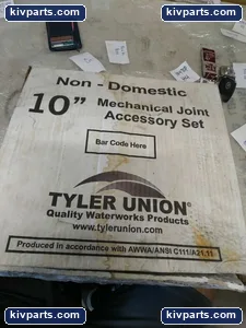 Tyler Union 10 Inch Non-Domestic Mechanical Joint Accessory Set Gland Gasket Kit – actual item, photo 3 of 6