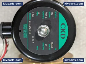 CKD PVS-40A-210-AC110V Bronze Flanged Solenoid Valve – actual item, photo 3 of 5