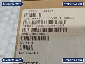 Bourns 3339P-1-502LF Trimmer Potentiometer – actual item, photo 2 of 5