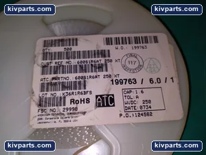 ATC 600S1R6AT250XT RF High-Q Ceramic Capacitor – actual item, photo 2 of 3