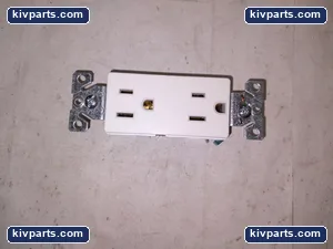 Cooper 6252W-BU Decorator Duplex Receptacles – actual item, photo 3 of 6