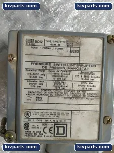 Square D 9012 GCW-23 Pressure Control Switch – actual item, photo 2 of 3