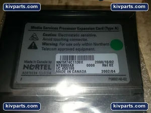 Nortel NTBB80AB Processor Expansion Card – actual item, photo 2 of 2