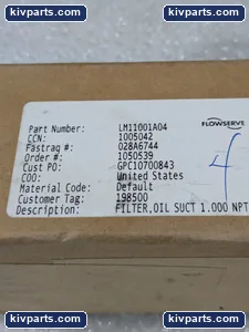 Flowserve LM11001A04 Oil Filter – actual item, photo 2 of 4