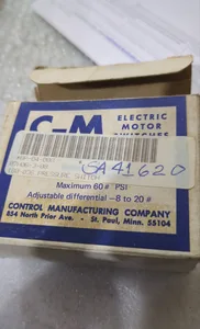 Control Manufacturing Company BP-G4-008 180-036 Pressure Switch