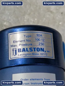 Balston 100-12 Filter Housing 250 PSIG Element – actual item, photo 4 of 7