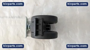 SWIVEL PLATE CASTER TWIN WHEELS AND BRAKE ... 2.25" SET OF 4 – actual item, photo 2 of 7