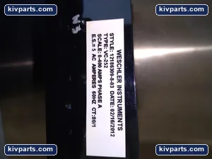 Weschler Instruments VC-252 12186309-8-03 Panel – actual item, photo 3 of 5