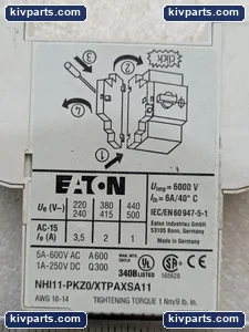 Eaton NHI11-PKZ0 Auxiliary Contact – actual item, photo 4 of 7